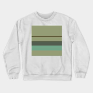 An amazing merge of Soldier Green, Beige, Grey/Green, Greyish Teal and Gunmetal stripes. Crewneck Sweatshirt